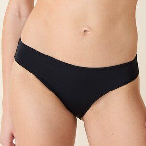 Andie The Classic Bikini Bottom - Flat - Black Size M - NWT